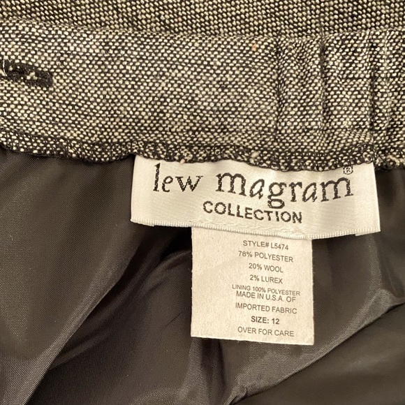 2pc Lew Magram swing coat back zipper cuffed pants - Picture 7 of 9